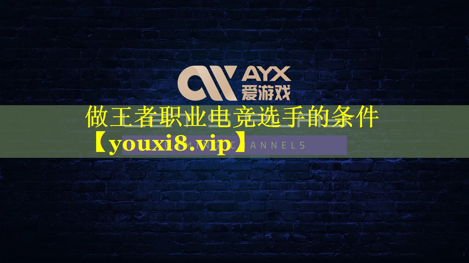 做王者职业电竞选手的条件 做王者职业电竞选手的条件